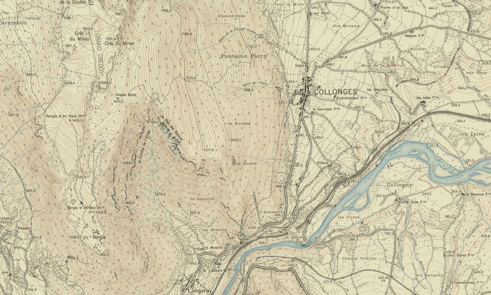 Carte au 1:20 000 de l’IGN