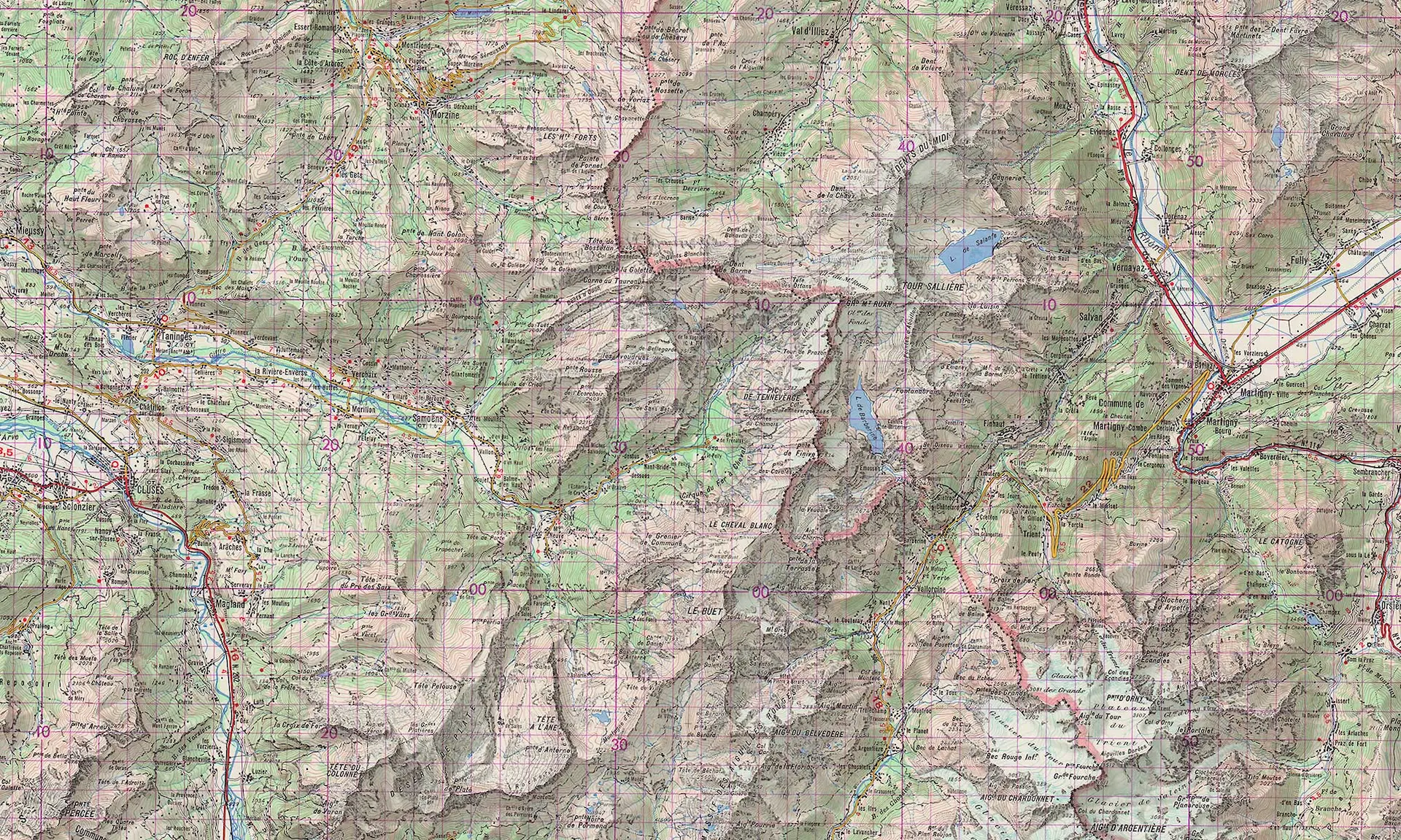 Carte au 1:100 000 de l’IGN